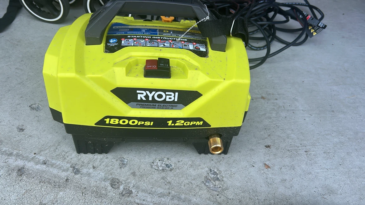 Ryobi 1800 PSI Electric Pressure Washer