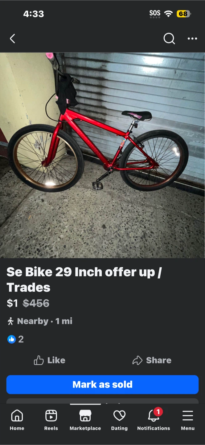 Red SE Bikes Big Ripper 29" BMX Bike - photo 4