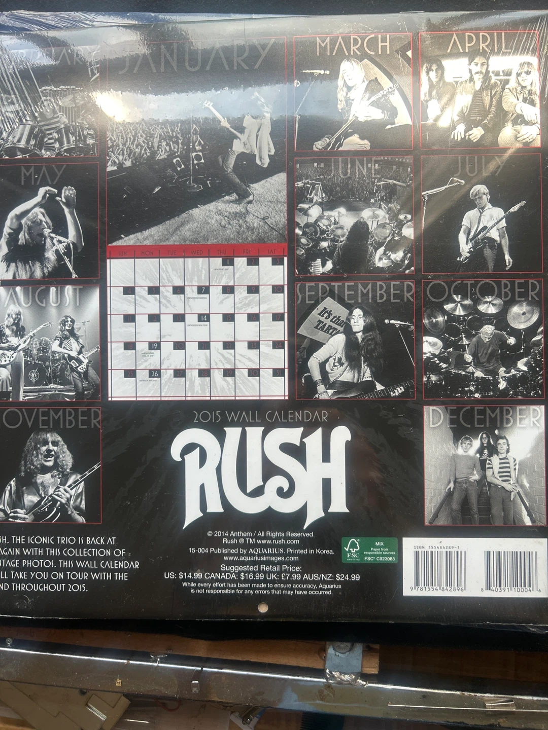 2015 Rush Wall Calendar - photo 2
