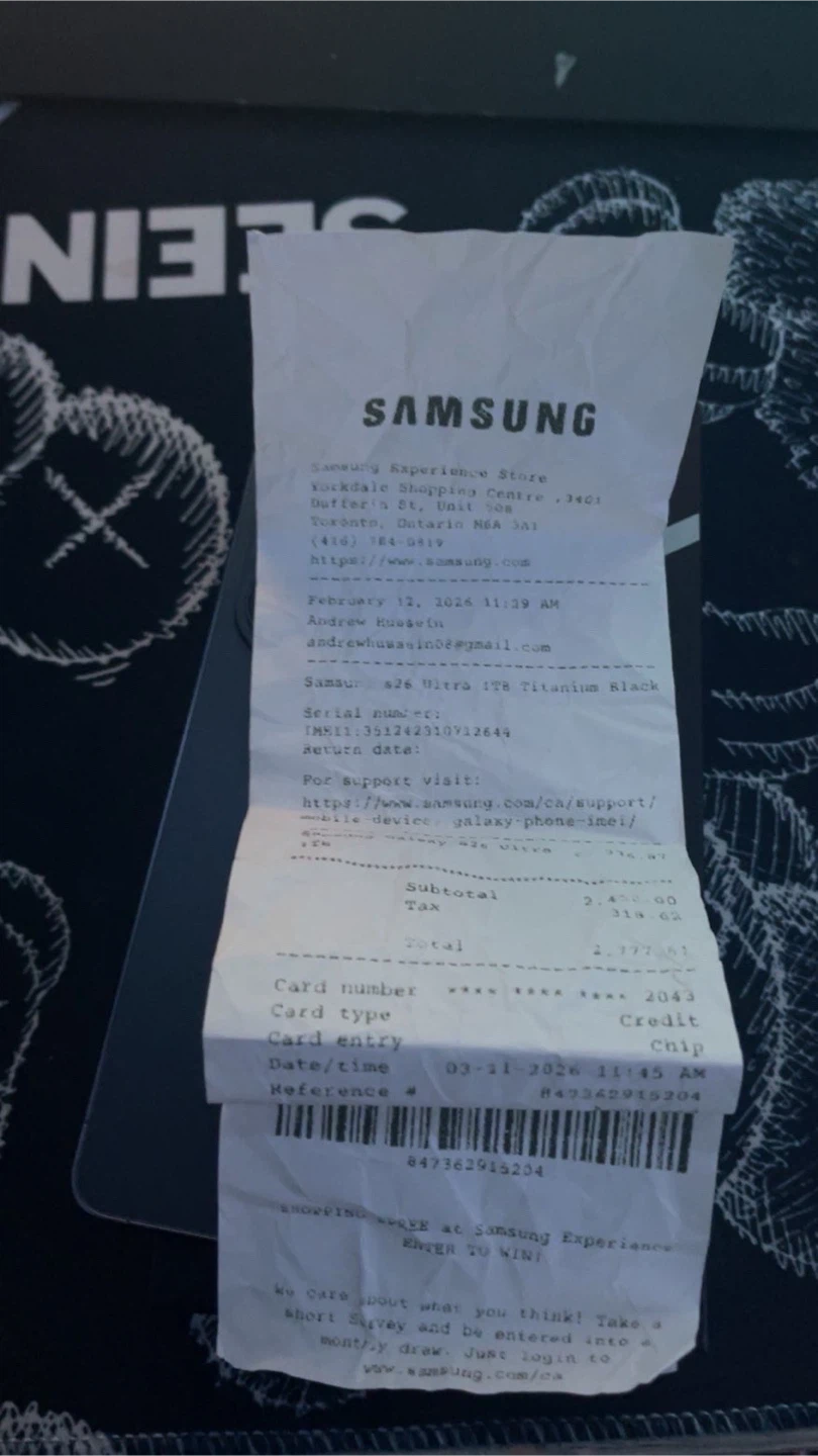 Samsung galaxy S26 ultra NEW with RECEIPT - photo 2