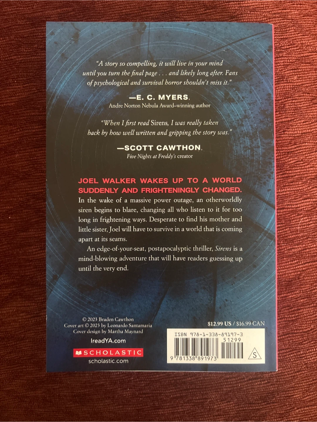Sirens by Braden Cawthon Book - photo 2