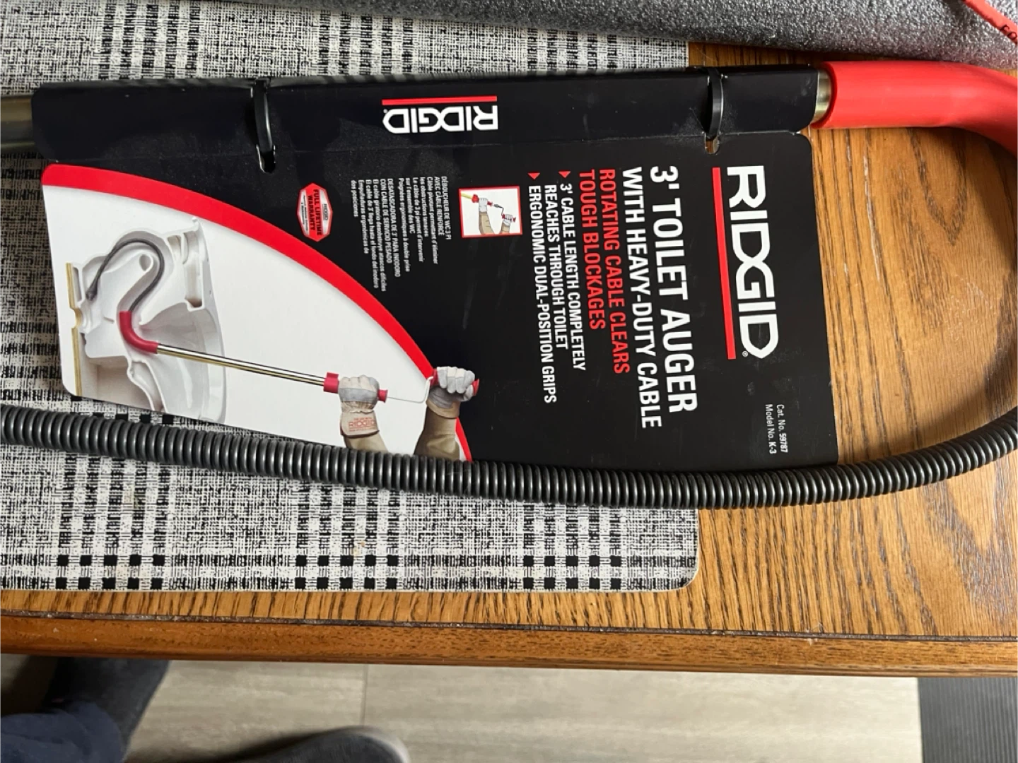 RIDGID Toilet Auger Drain Cleaner - photo 3