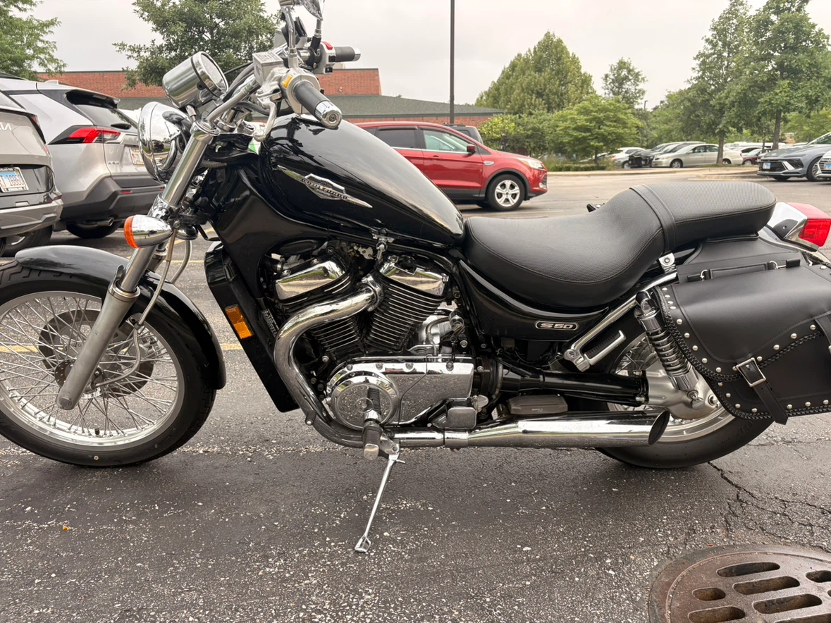 Black Suzuki Boulevard S50 Motorcycle