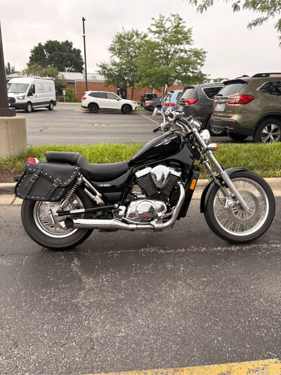 Black Suzuki Boulevard S50 Motorcycle - photo 4