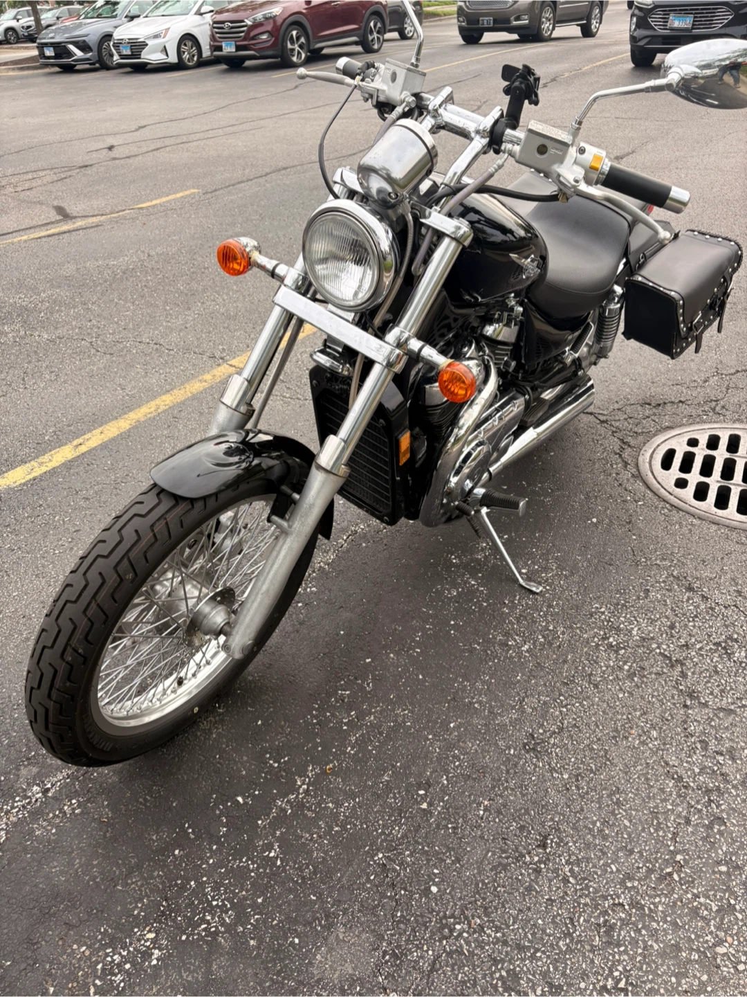 Black Suzuki Boulevard S50 Motorcycle - photo 5