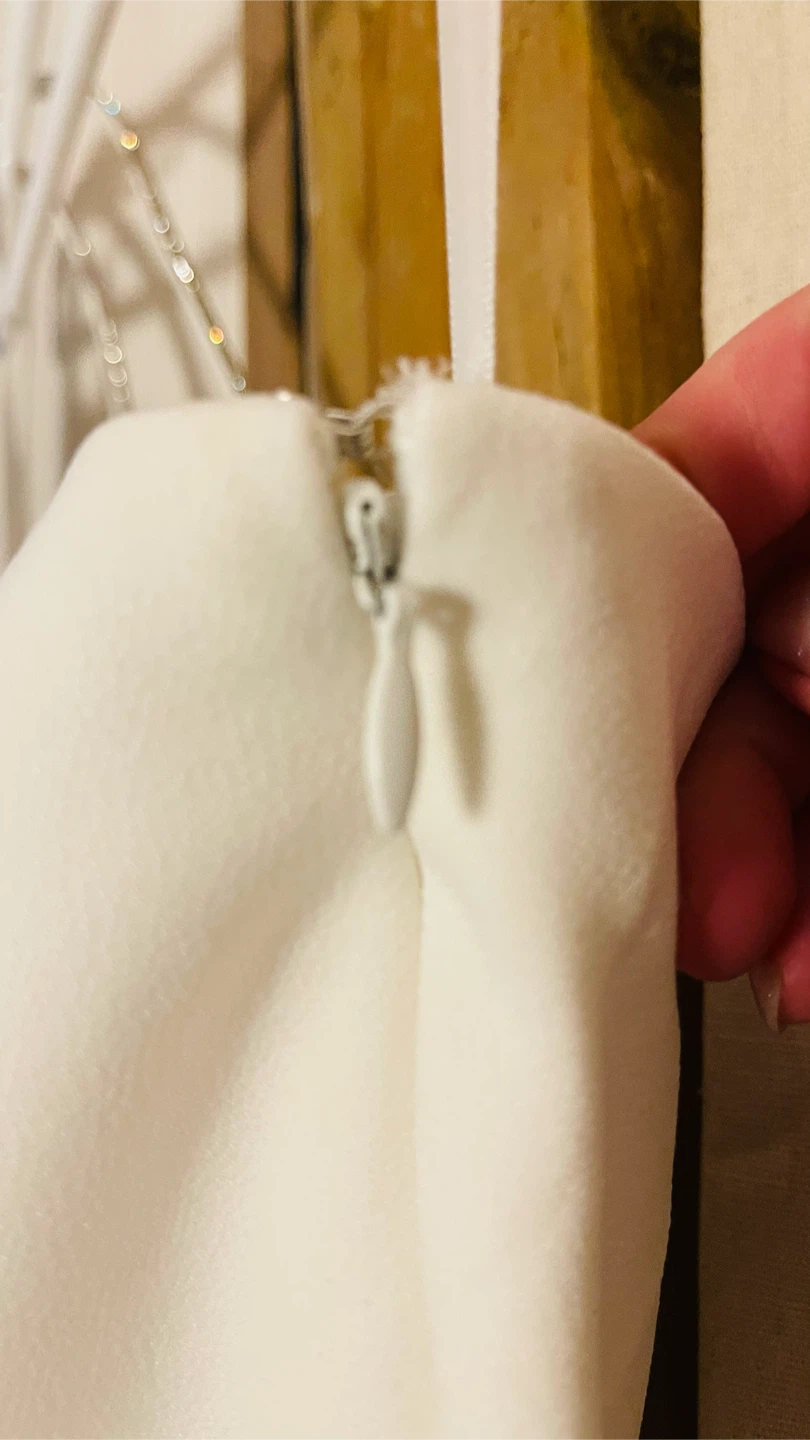 Le Château White Dress with Rhinestone Straps - photo 4