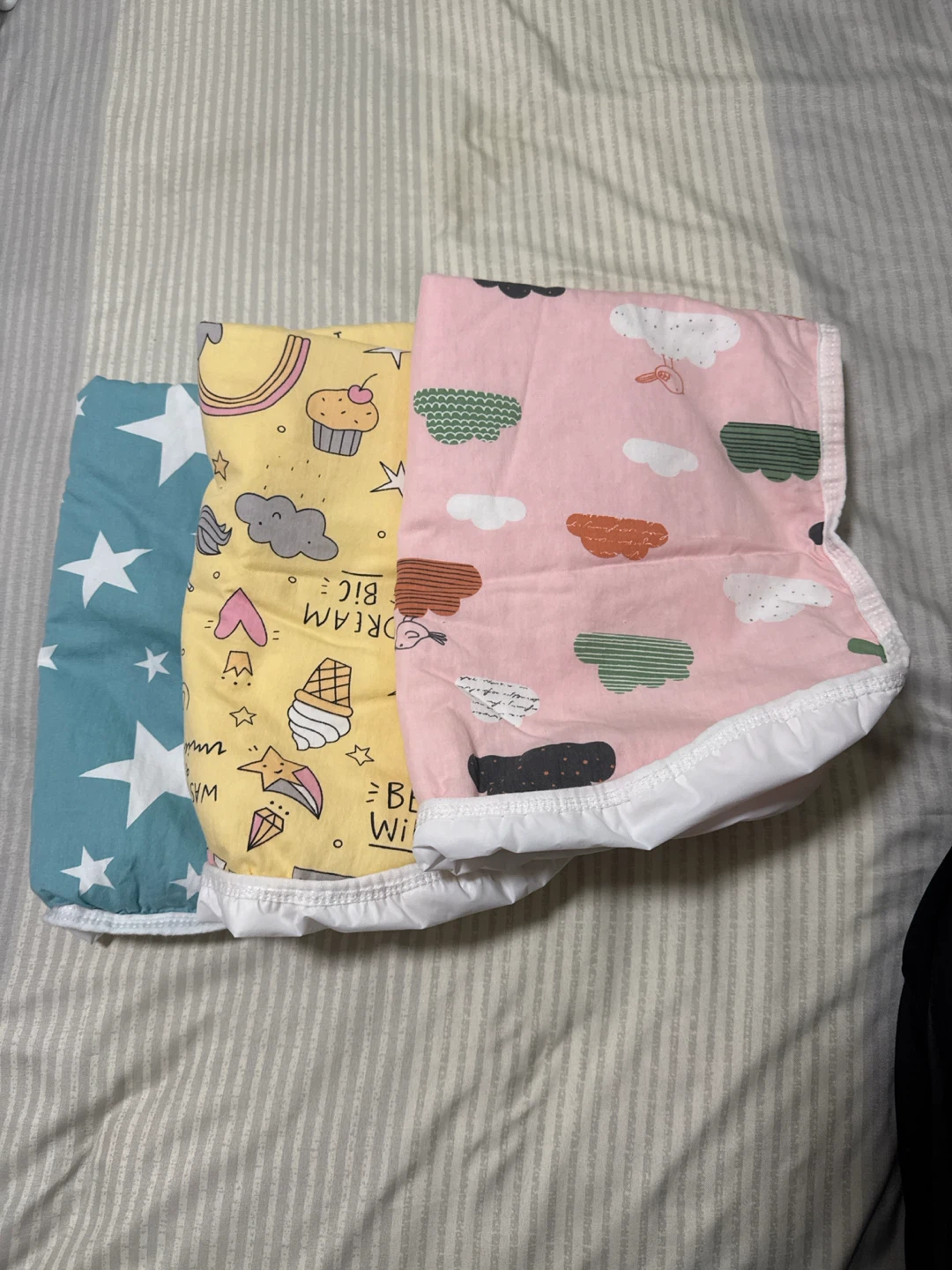 Set of 3 Baby Swaddle Blankets