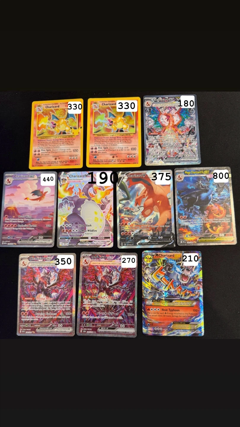 Pokemon Trading Cards - Charizard, Mewtwo, and more!