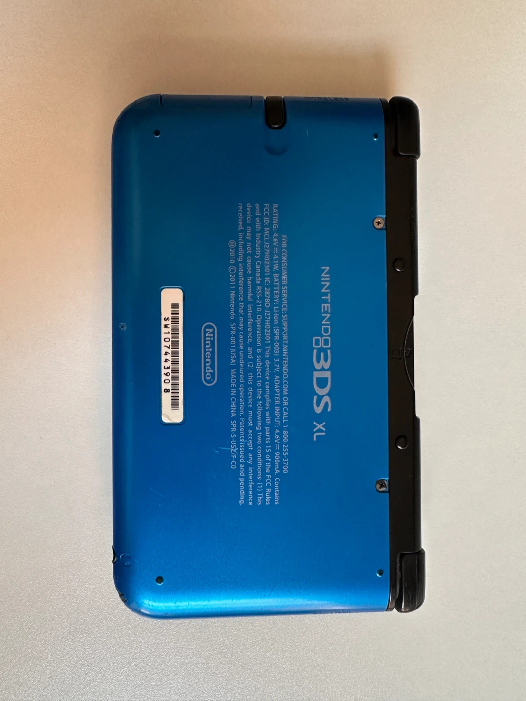Nintendo 3DS XL Blue Console with Games - photo 2