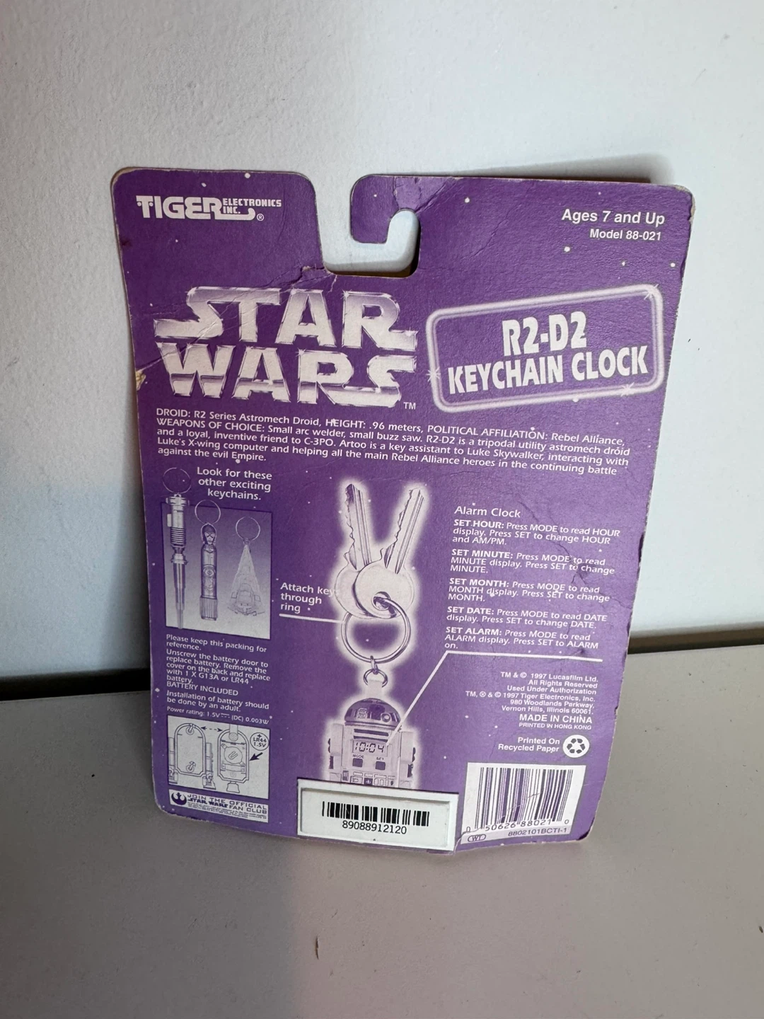 Tiger Electronics Star Wars R2-D2 Keychain Clock - photo 2