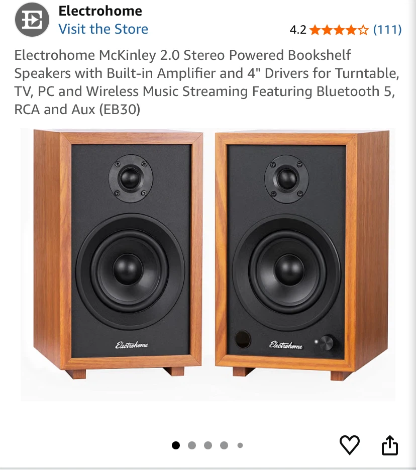 Electrohome Bookshelf Speakers and Record Player - photo 4