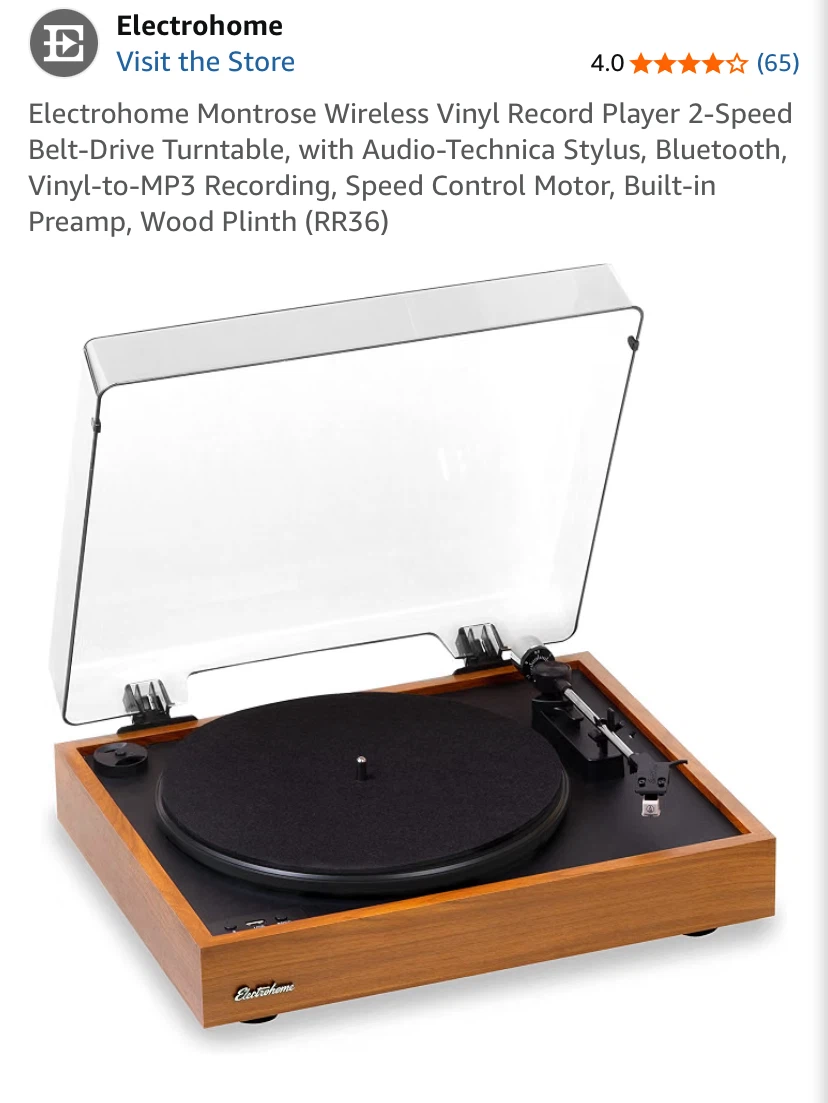 Electrohome Bookshelf Speakers and Record Player - photo 5
