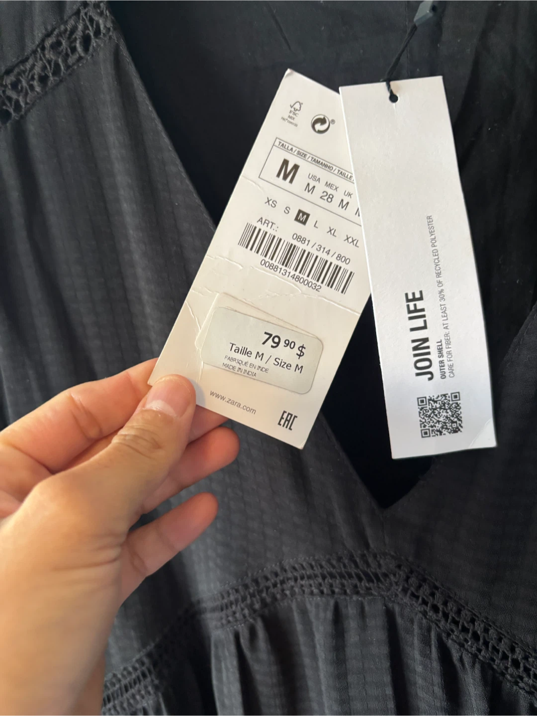 ZARA Black Midi Dress - photo 2