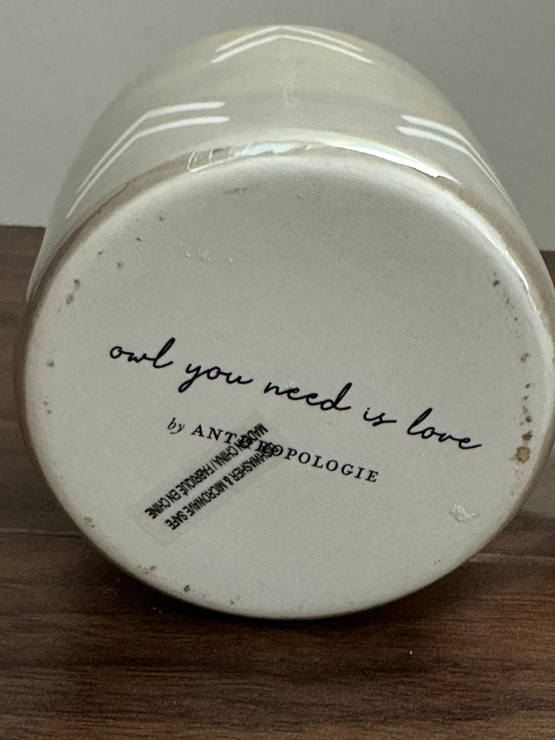 Anthropologie "Owl You Need Is Love" Mug - photo 3