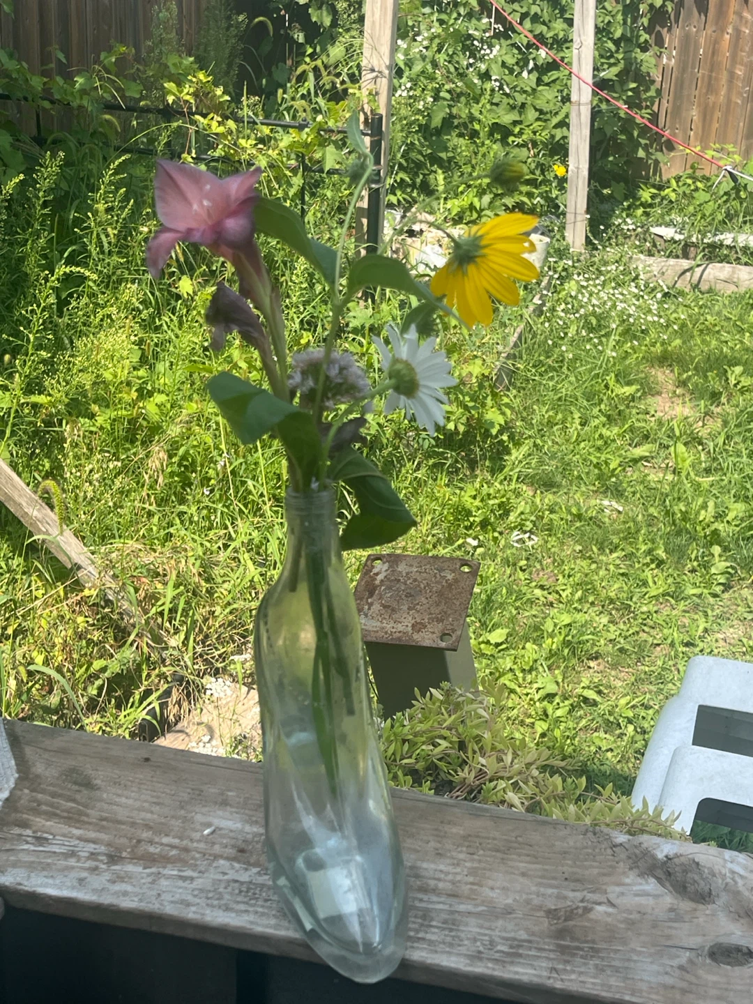 Glass High Heel Shoe Vase