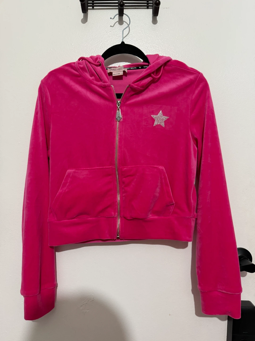 Paris Hilton Velour Tracksuit Set - Pink