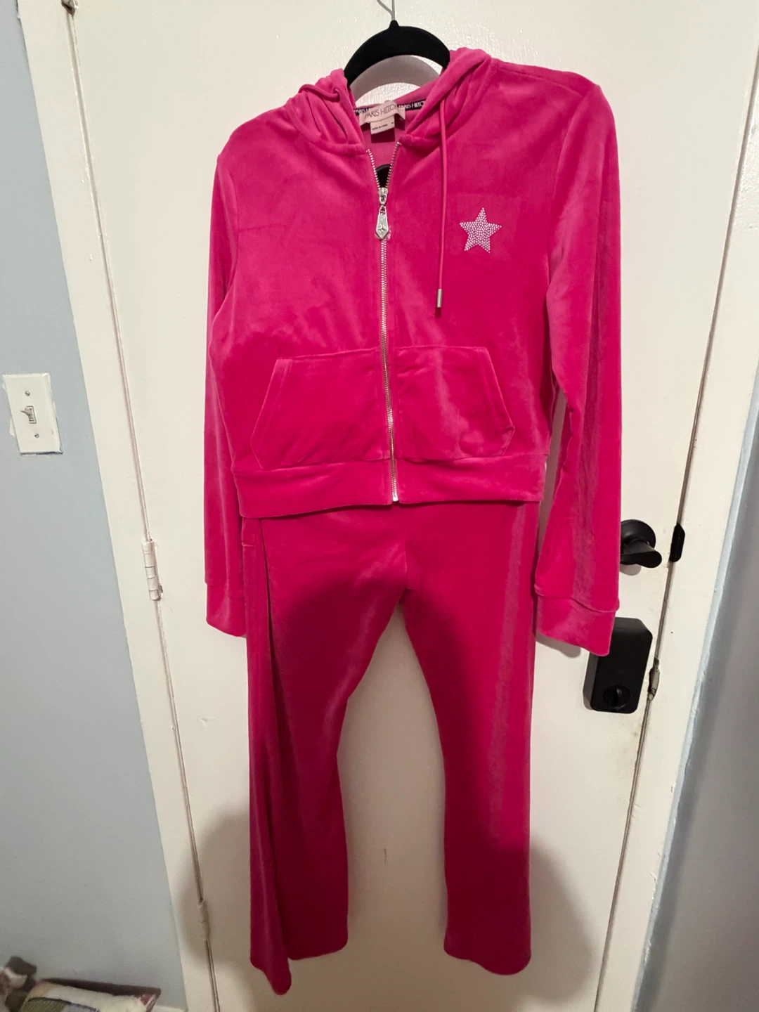 Paris Hilton Velour Tracksuit Set - Pink - photo 4