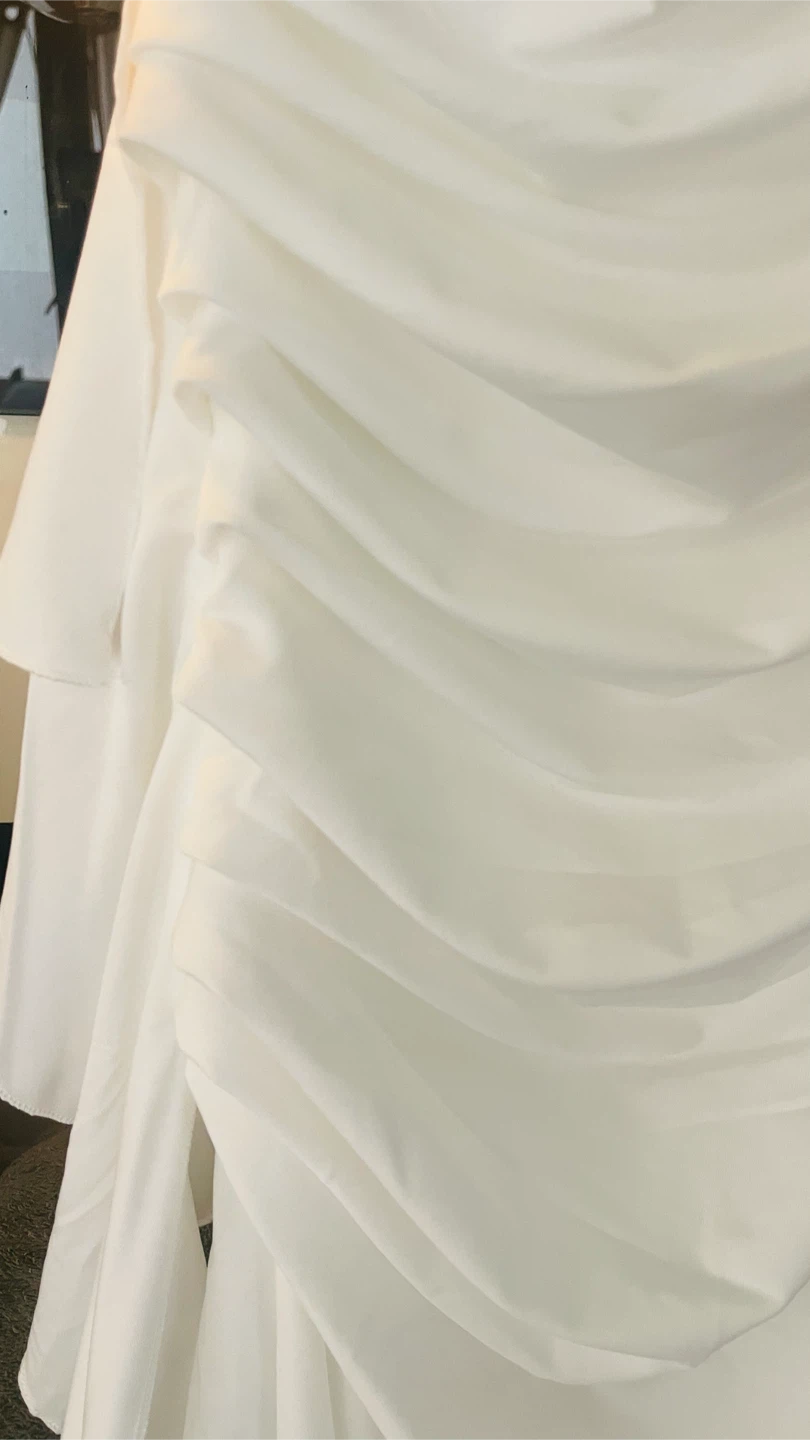 White Ruched Maxi Dress - photo 2
