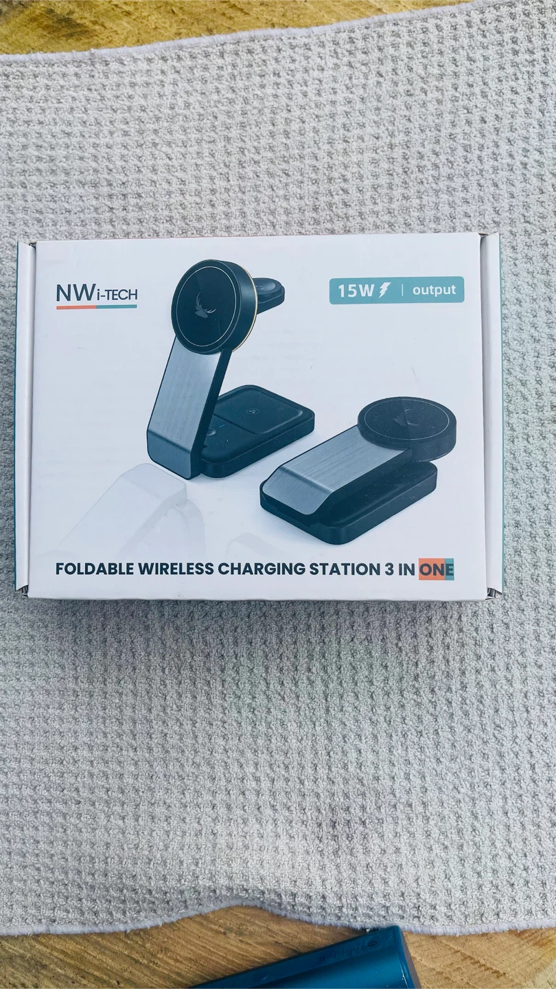 NWi-TECH 3-in-1 Foldable Wireless Charging Station 15W