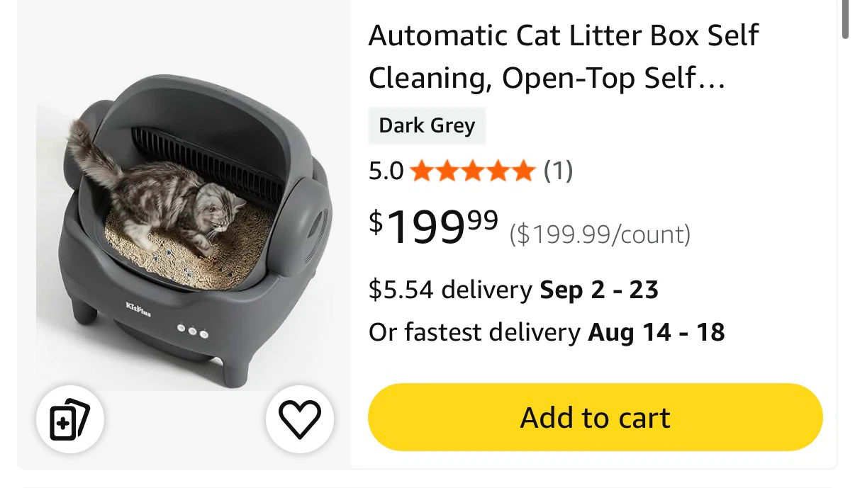 KitPlus Automatic Cat Litter Box