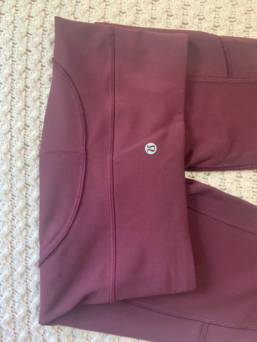 Lululemon Align High-Rise Pocketed Leggings Burgundy
