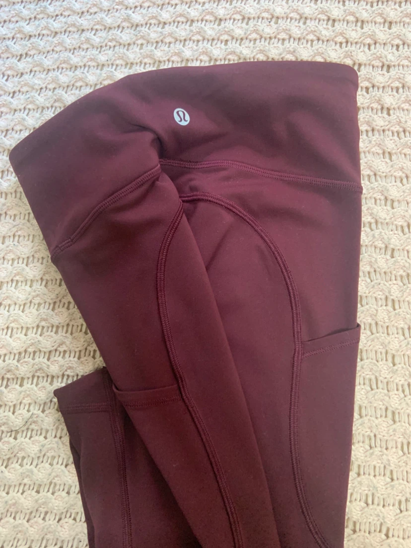Lululemon Align High-Rise Pocketed Leggings Burgundy - photo 2