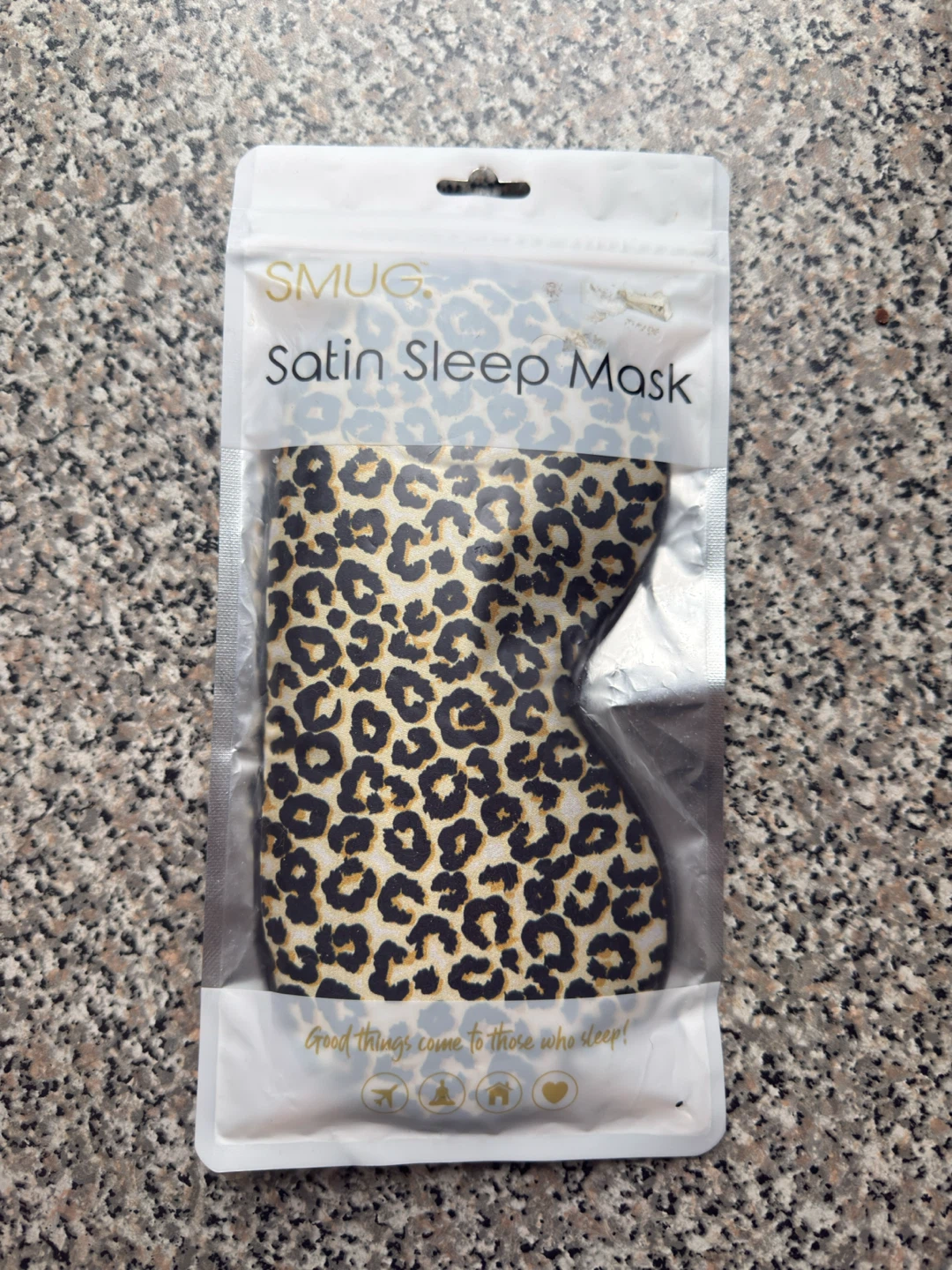 Satin Sleep Mask - Leopard Print