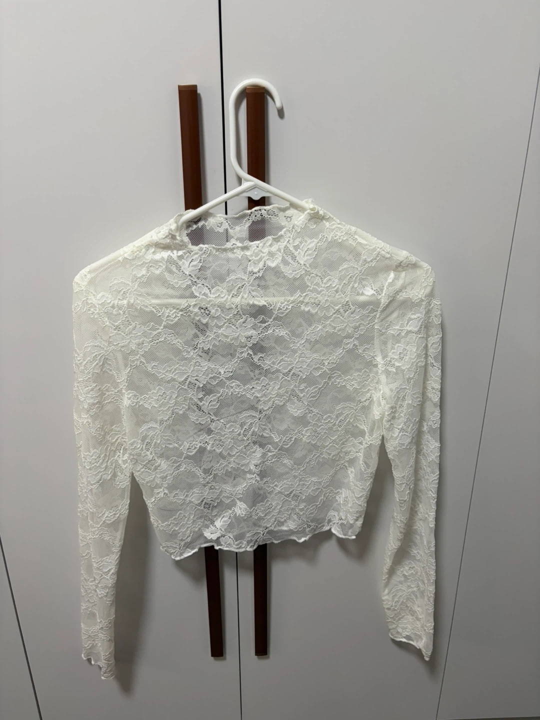 White Lace Bolero Top