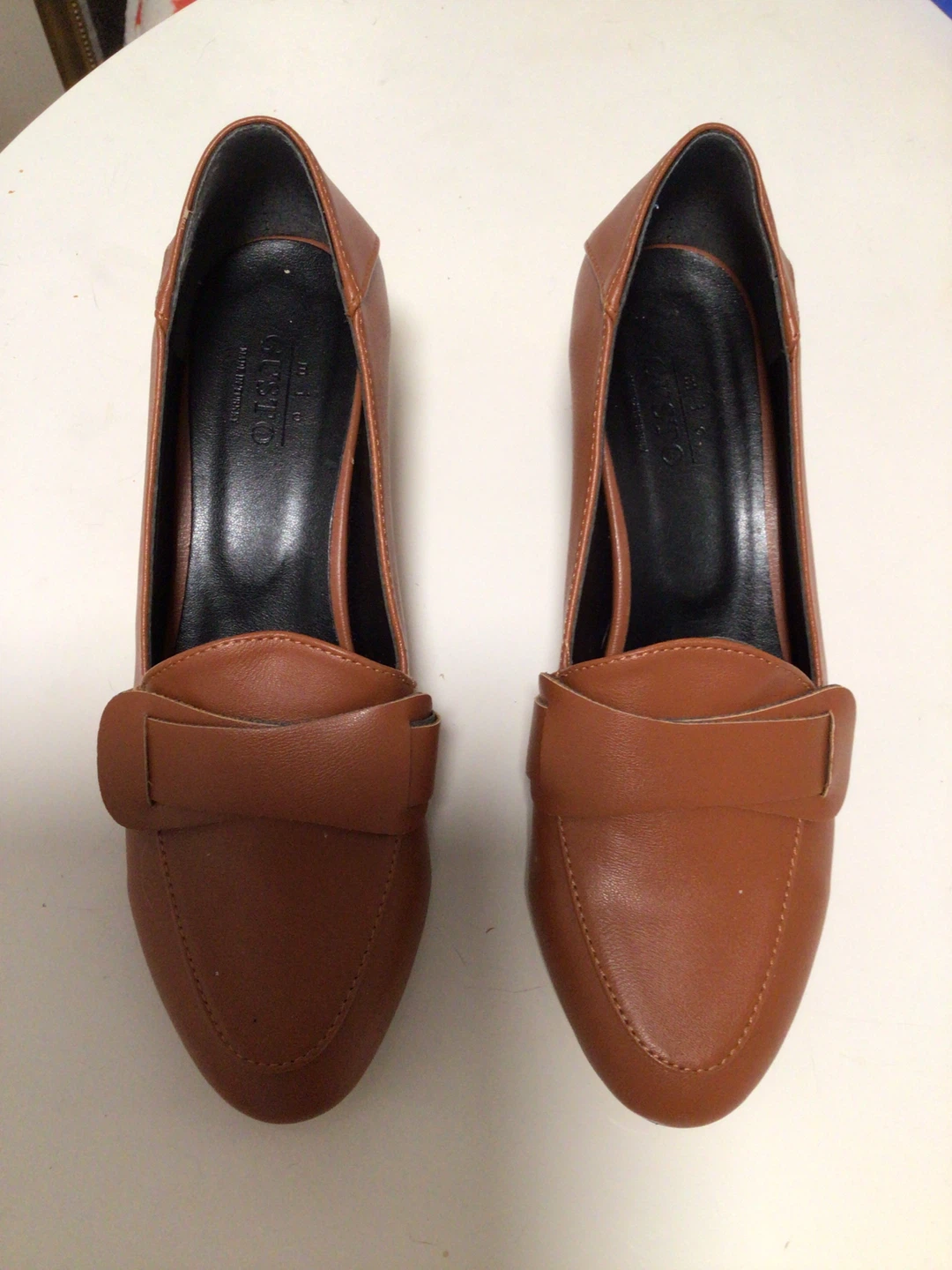 Women's Brown Loafer Heels