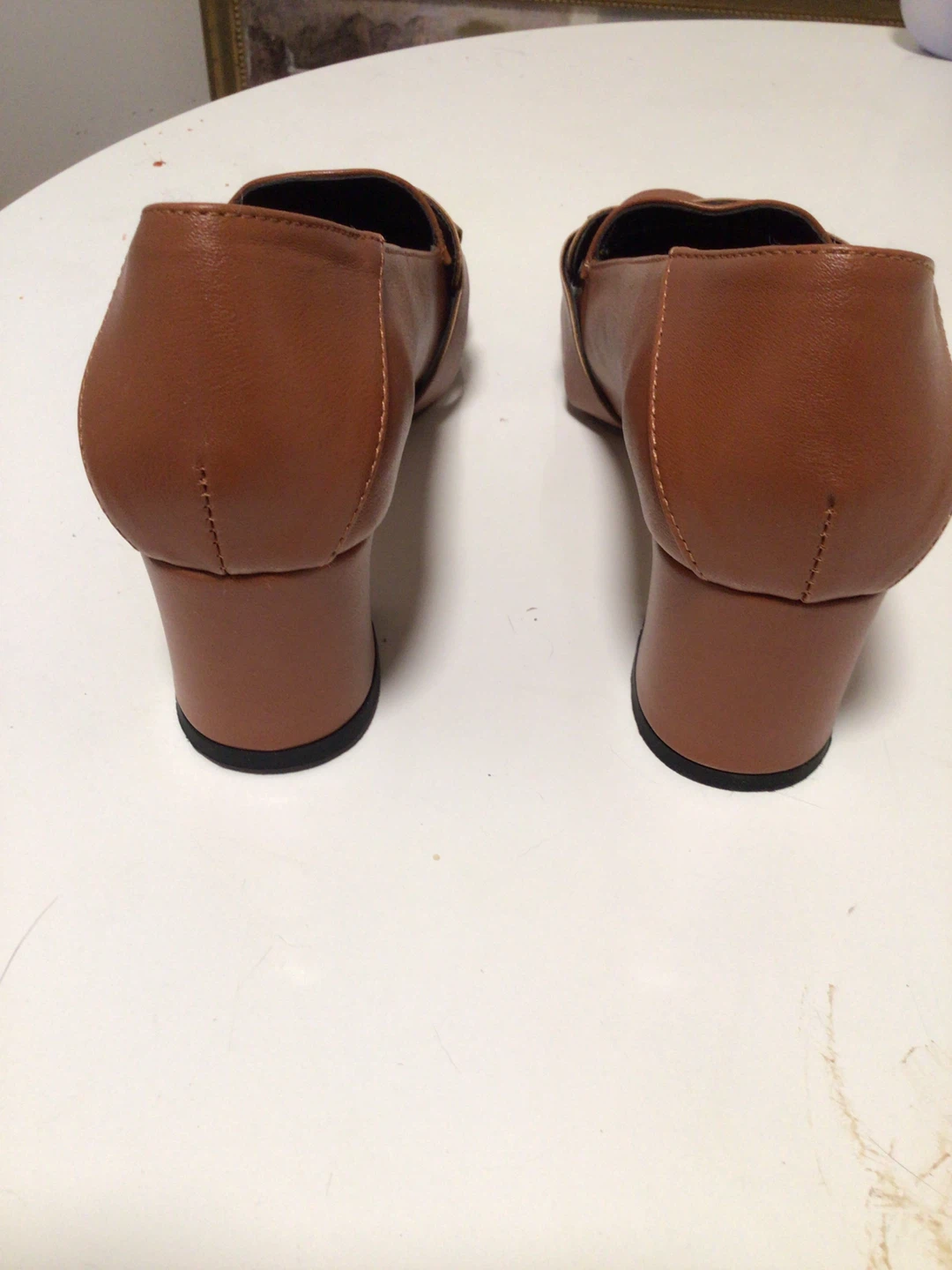 Women's Brown Loafer Heels - photo 2
