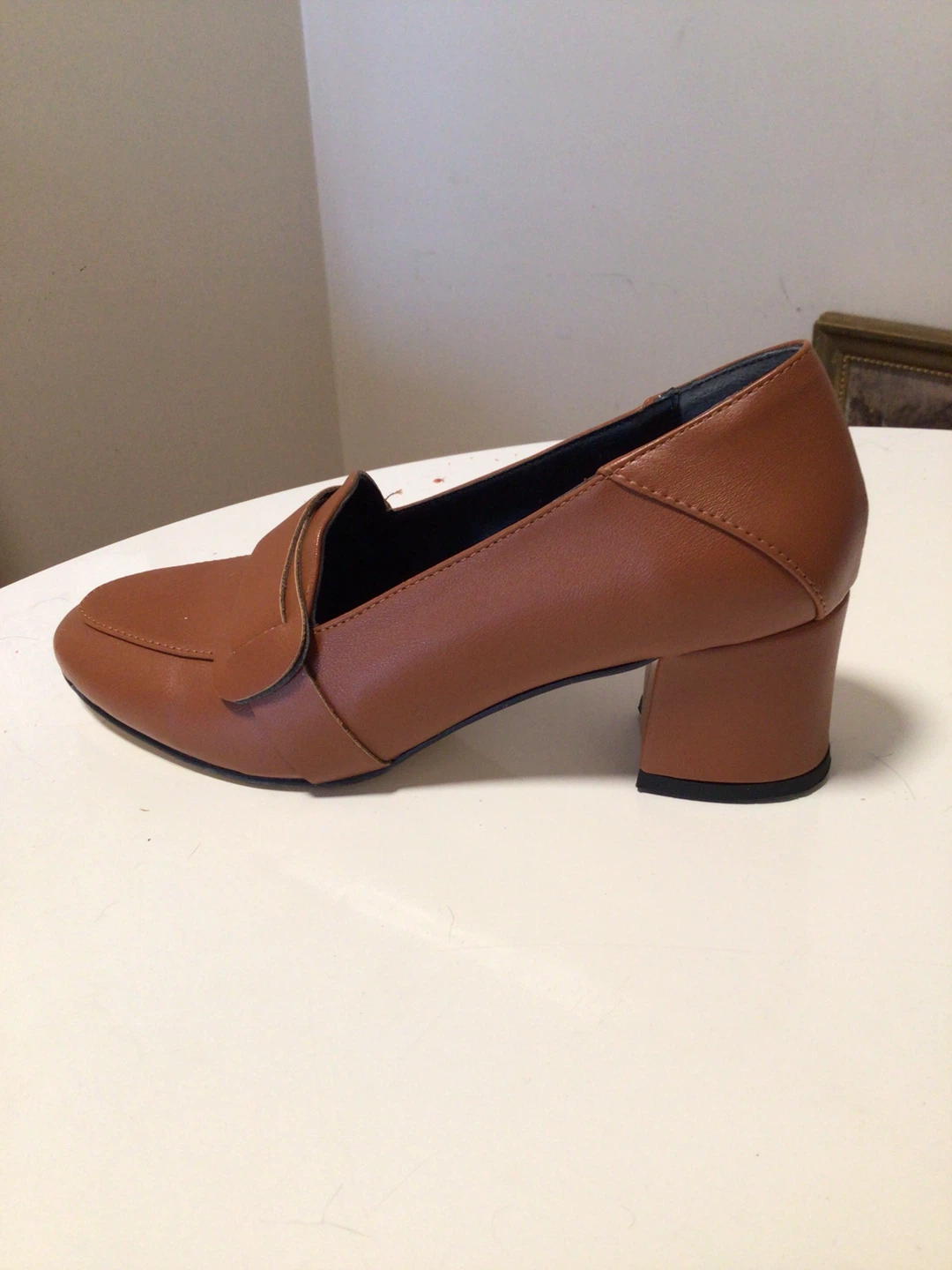 Women's Brown Loafer Heels - photo 5