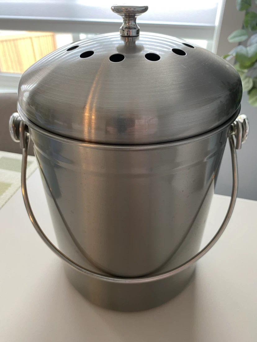 Stainless Steel Compost Bin with Filter