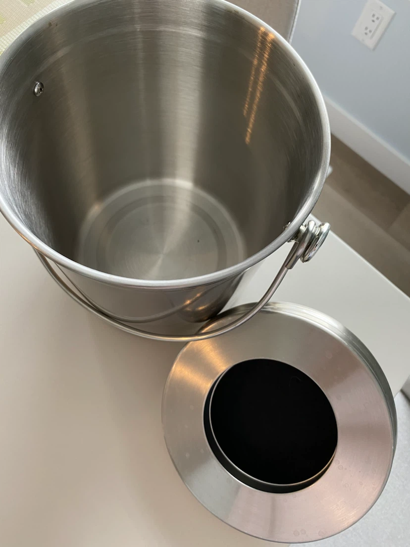 Stainless Steel Compost Bin with Filter - photo 2