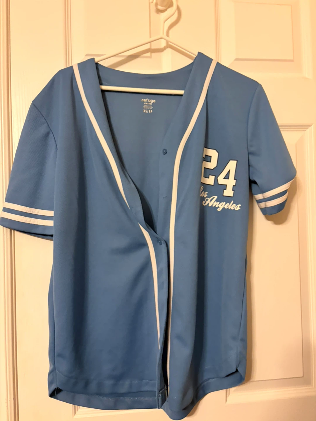 Refuge Blue Baseball Jersey #24 Los Angeles - photo 2