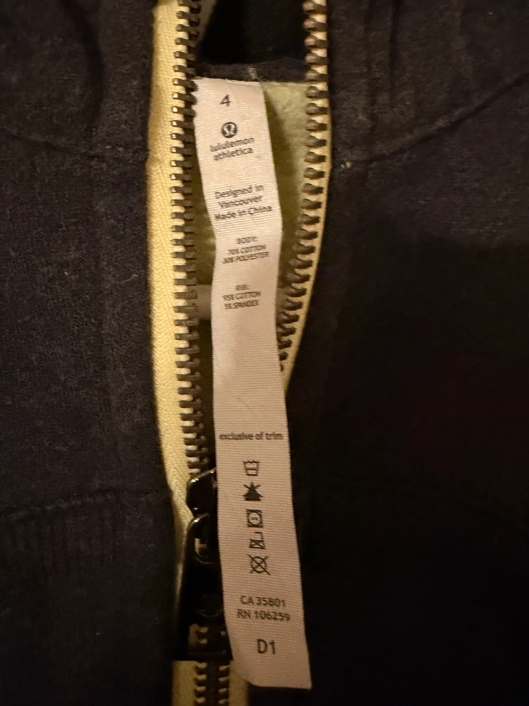 vintage Lululemon Athletica Grey Cropped Hoodie - photo 3
