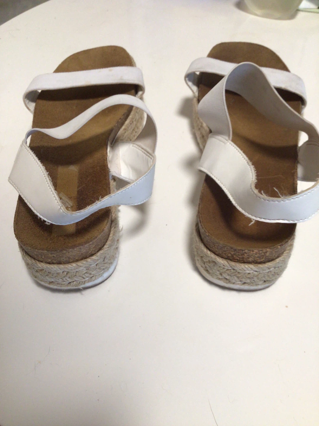 White Espadrille Platform Sandals - photo 4