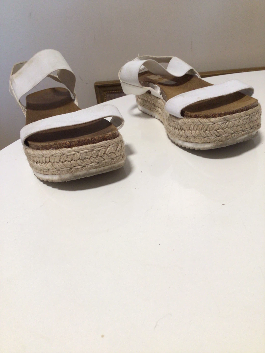 White Espadrille Platform Sandals - photo 5