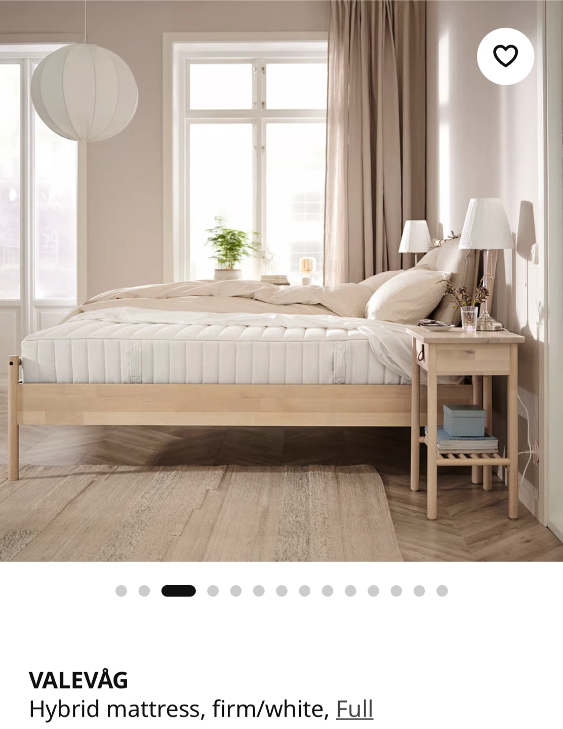 Ikea VALEVÅG Hybrid Mattress - Full Size - Firm