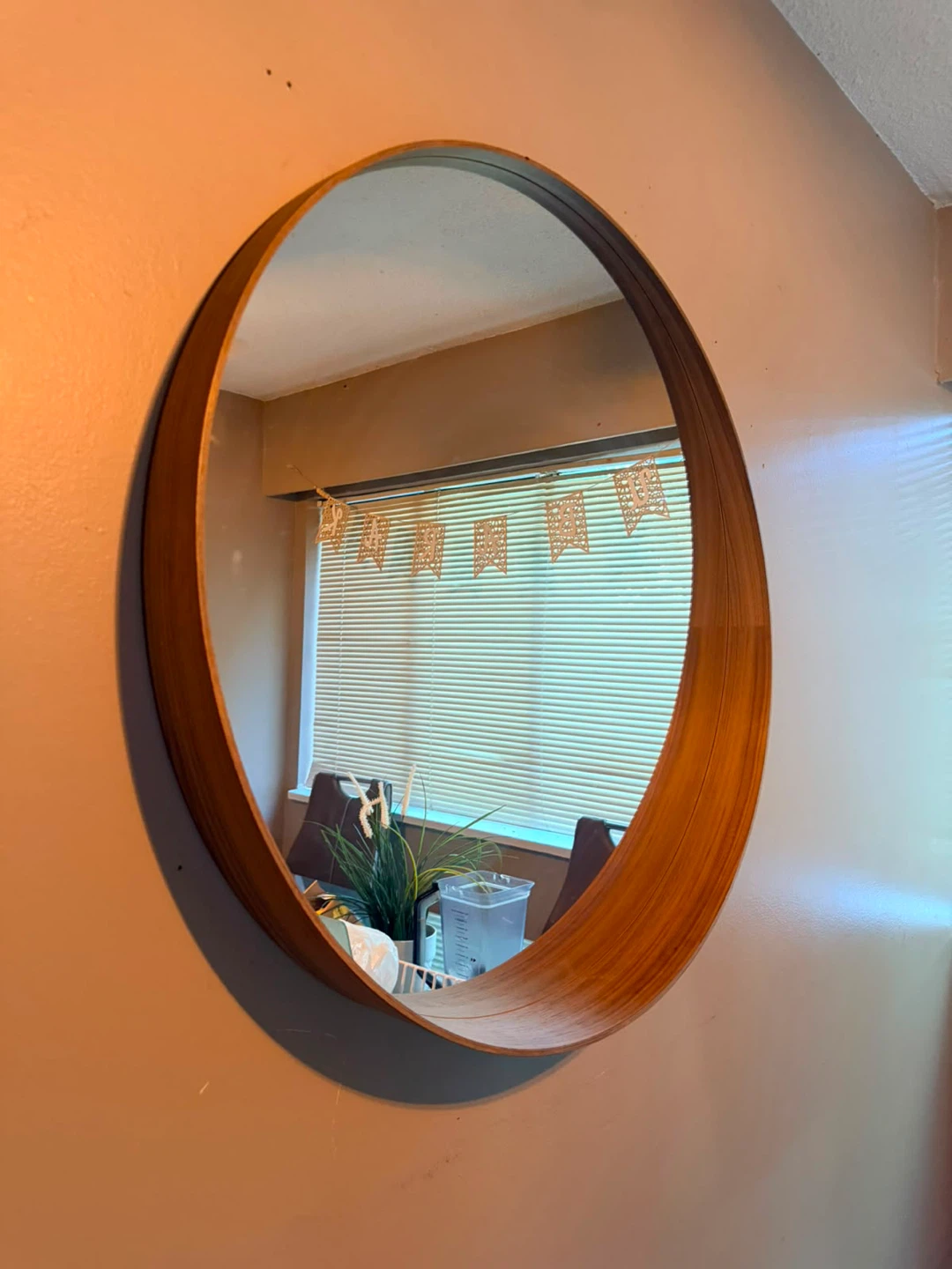 STOCKHOLM Mirror, Walnut Veneer, 80 cm