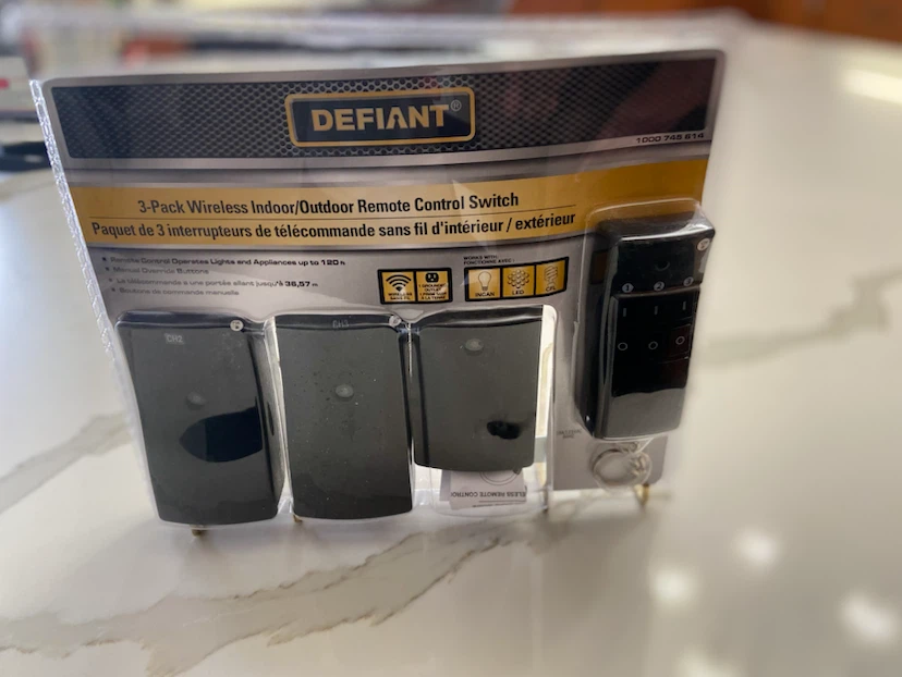 Defiant 3-Pack Wireless Indoor/Outdoor Remote Control Switch - photo 5