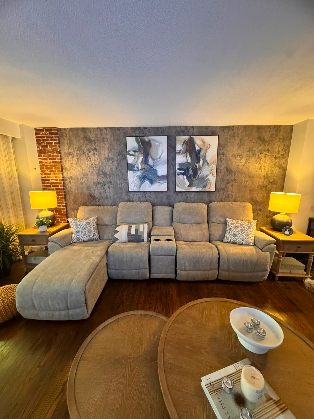 Large Sectional Recliner Sofa with Chaise - photo 3