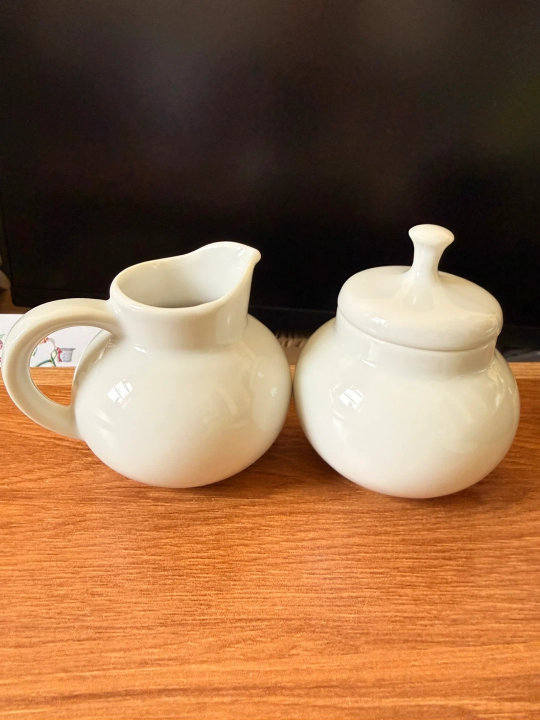 Ceramic Creamer and Sugar Bowl Set