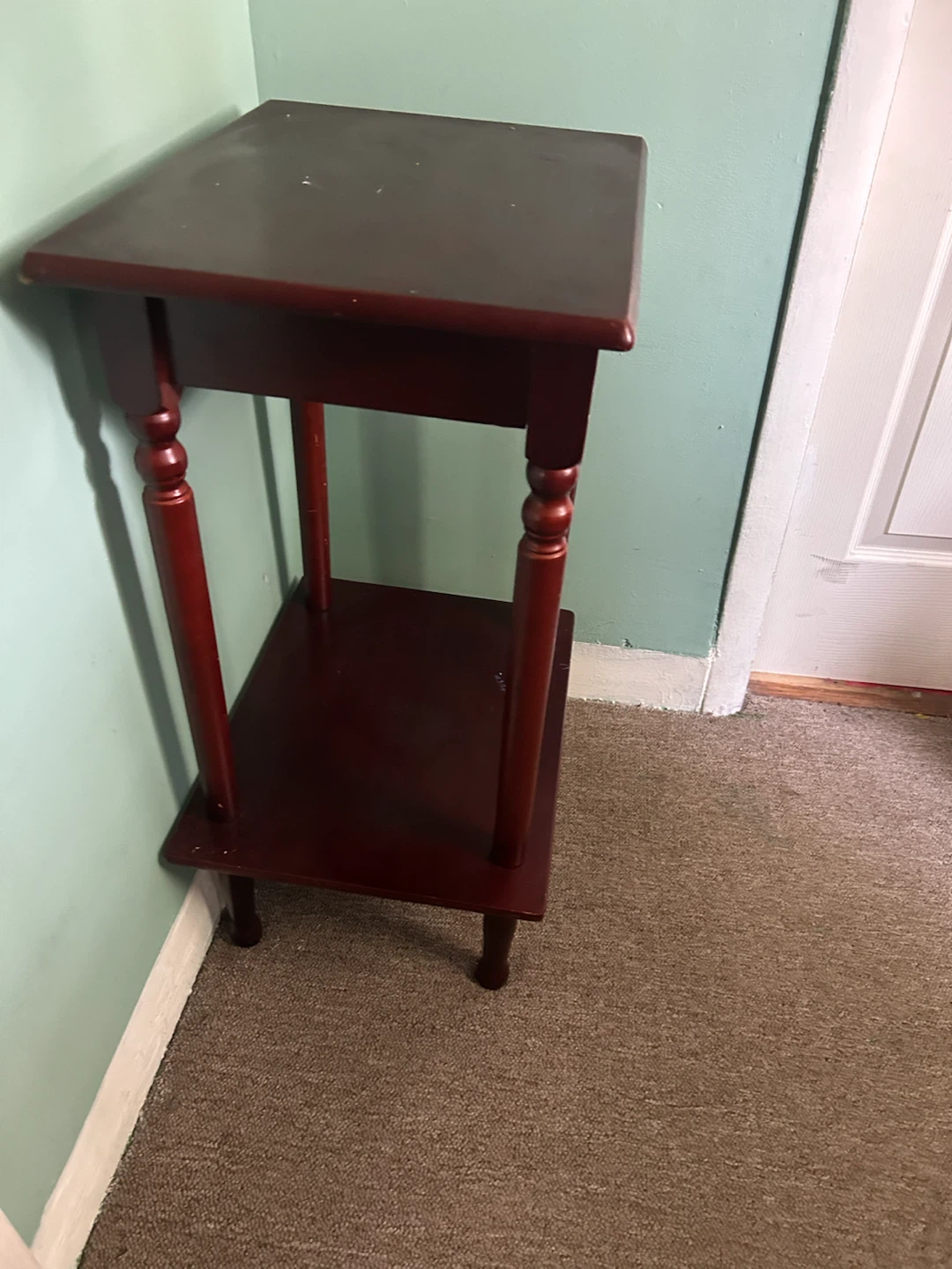 Wooden Accent Table with Drawer - photo 2