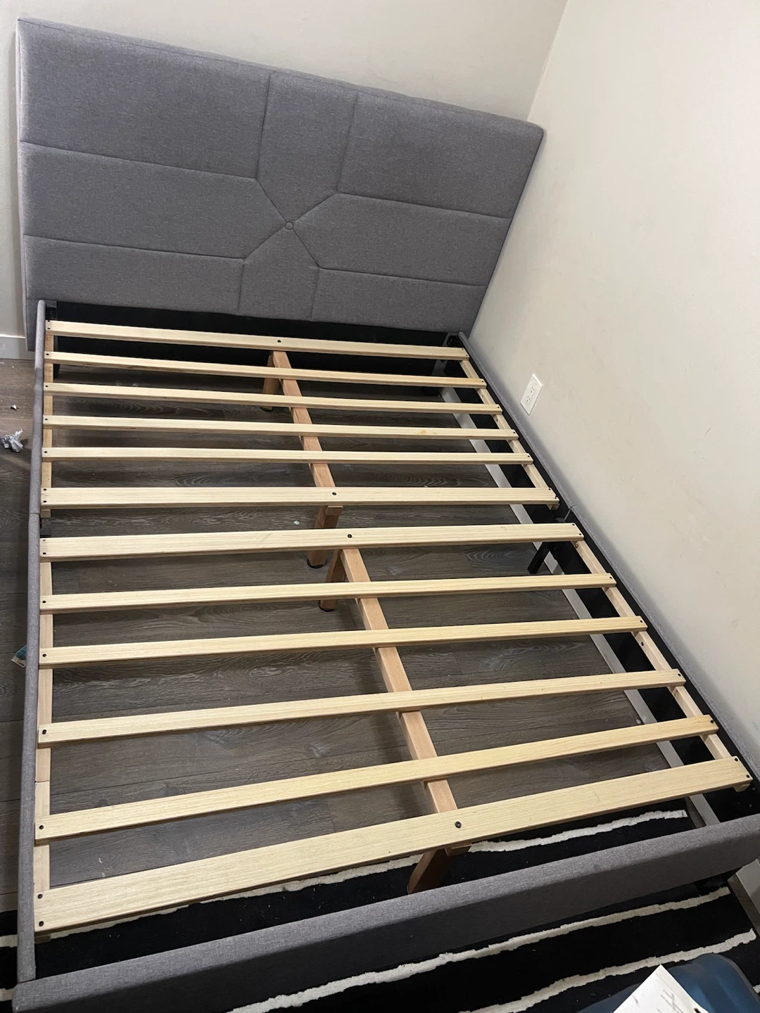 Queen Size Bed Frame with Headboard