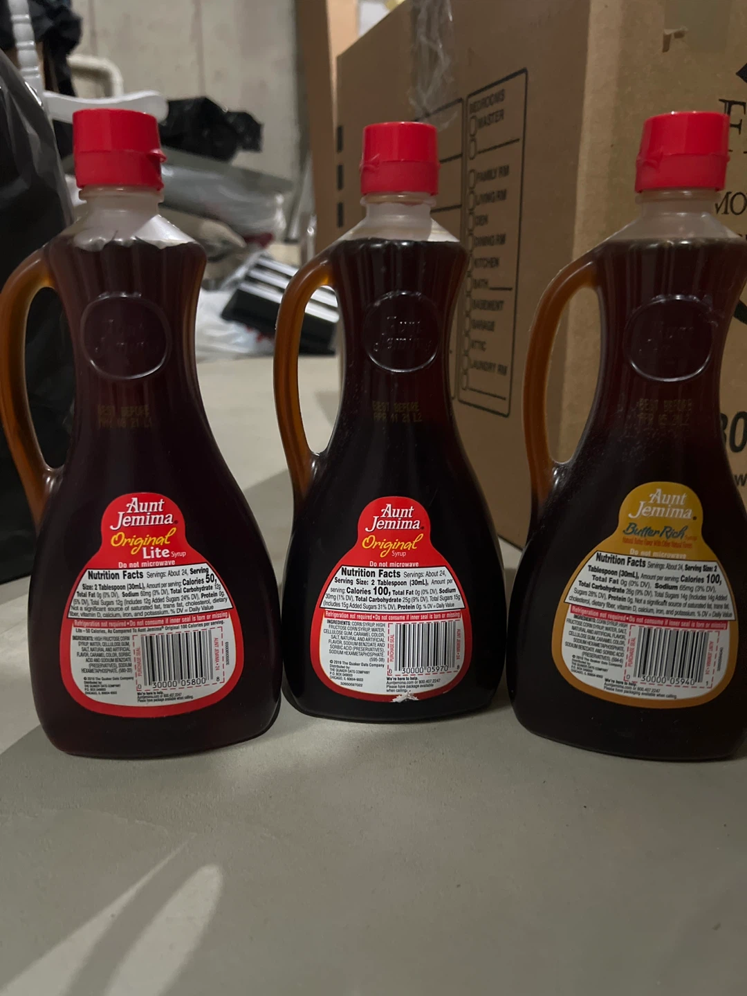 Aunt Jemima Syrup Lot - Original, Lite, Butter Rich - photo 2