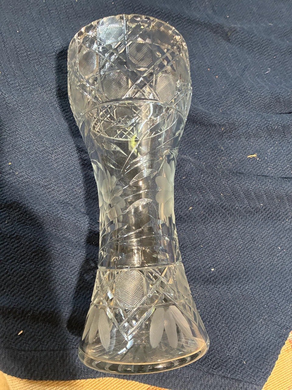 Crystal Cut Glass Vase