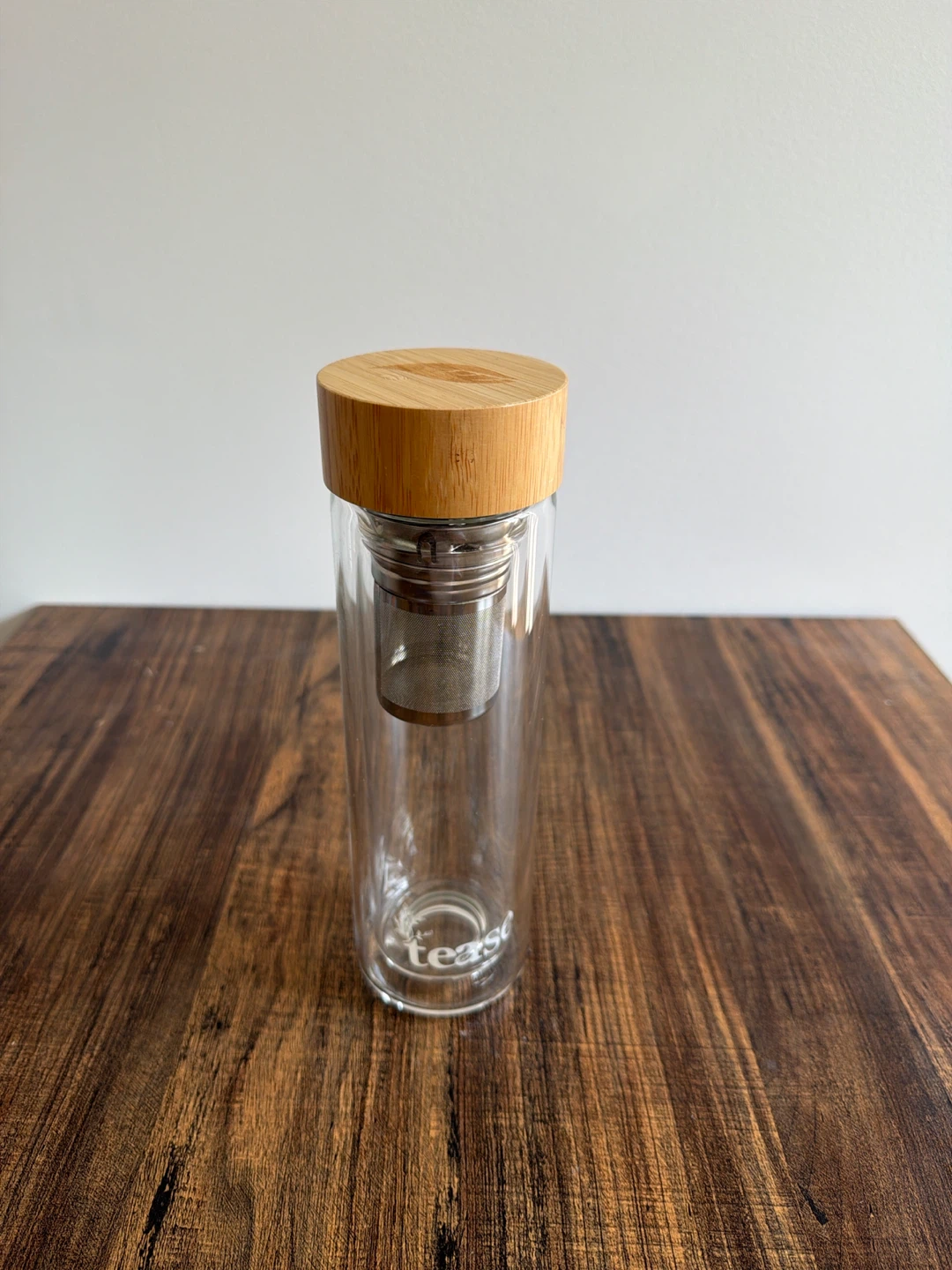 Tease Glass Tea Infuser Bottle never used - photo 3