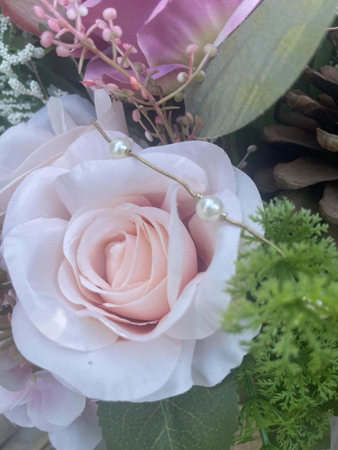 Artificial Flower Arrangement in Burlap Vase - photo 3