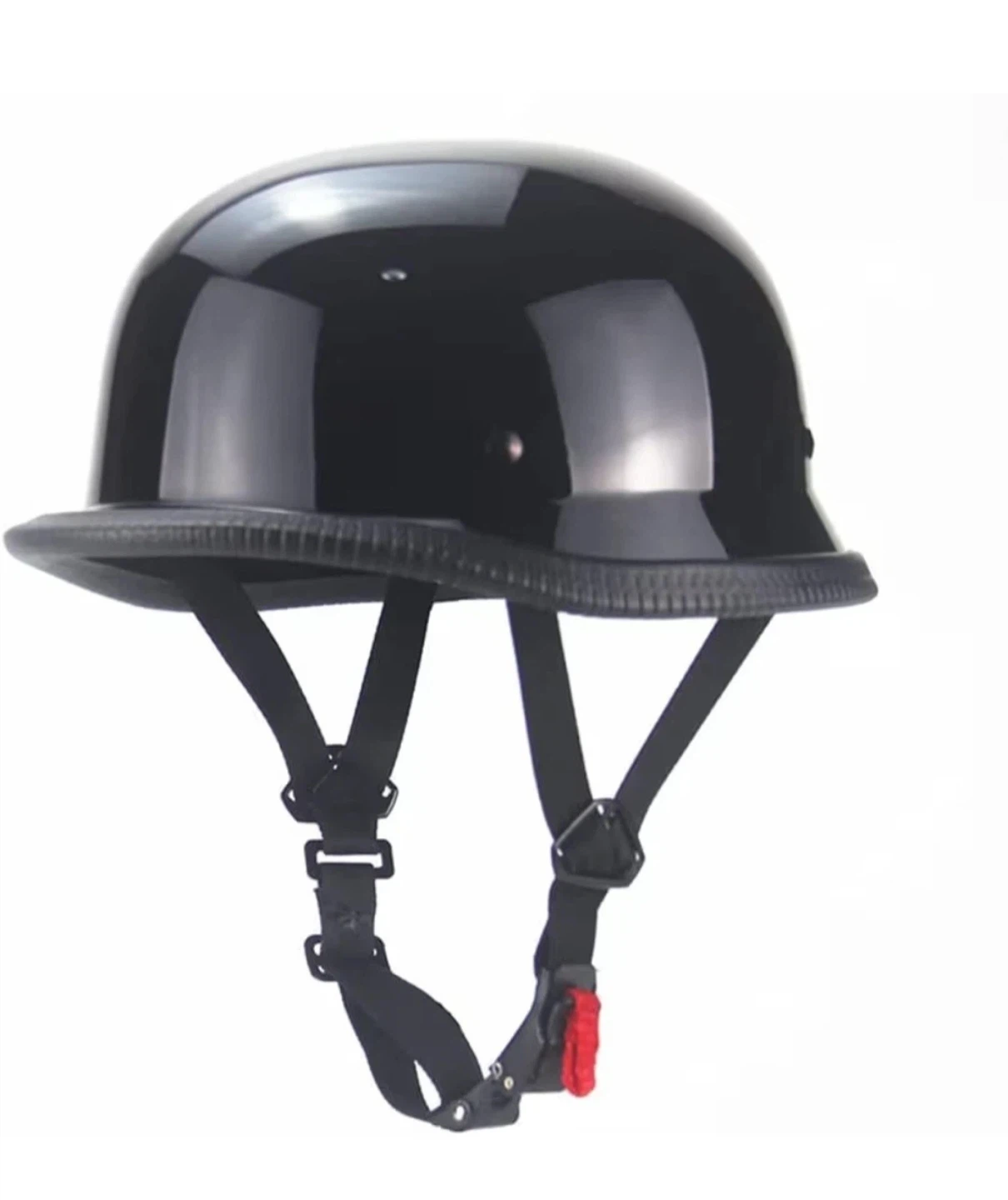 DOT Certified Half Motorcycle Helmet - Black