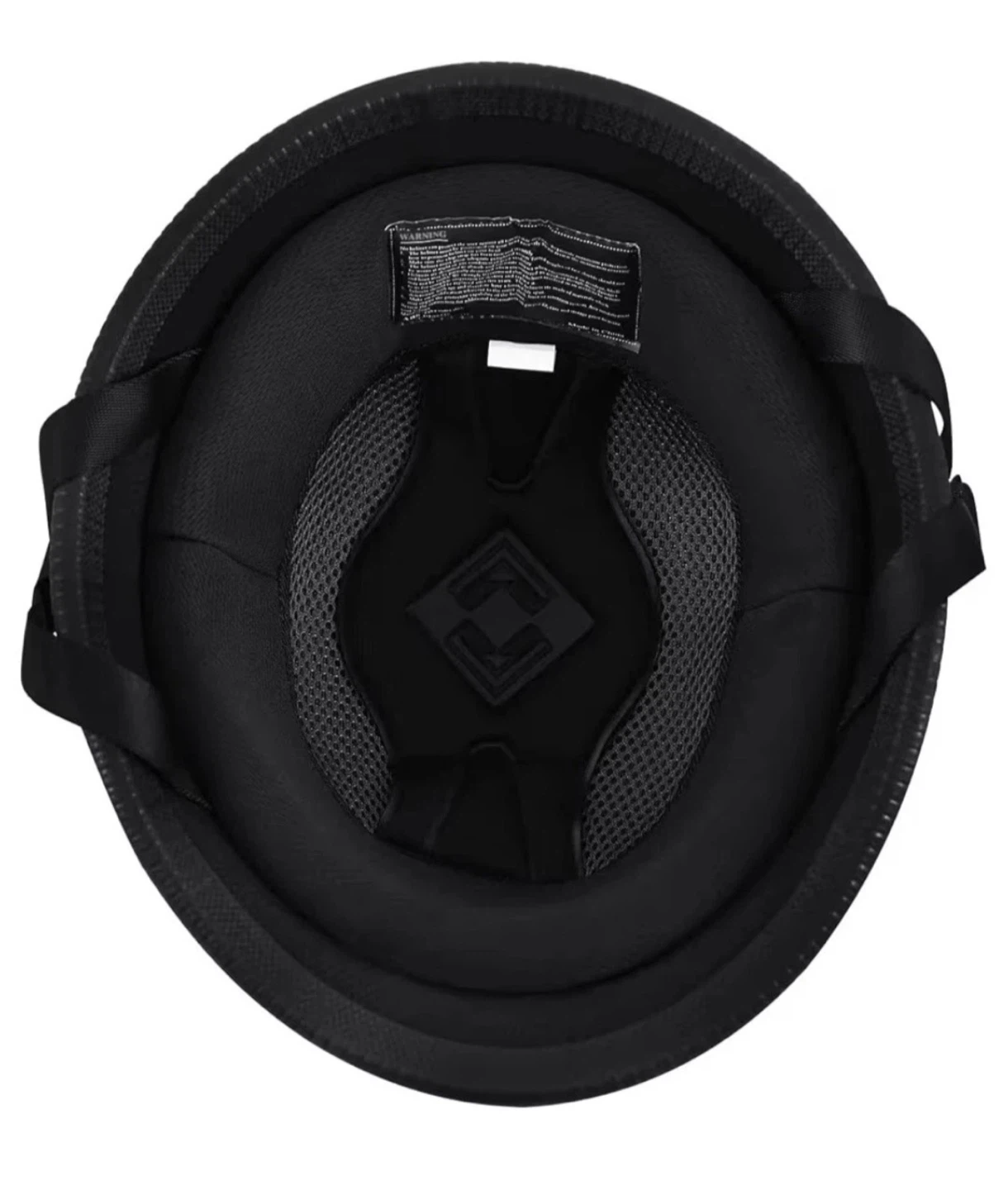 DOT Certified Half Motorcycle Helmet - Black - photo 4
